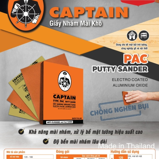 TOA CAPTAIN PUTTY SANDER PAC 