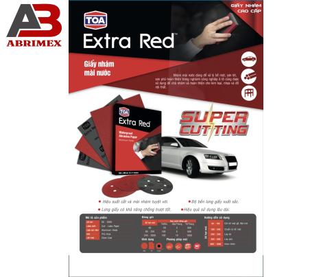 TOA EXTRA RED WATERPROOF ABRASIVE 
